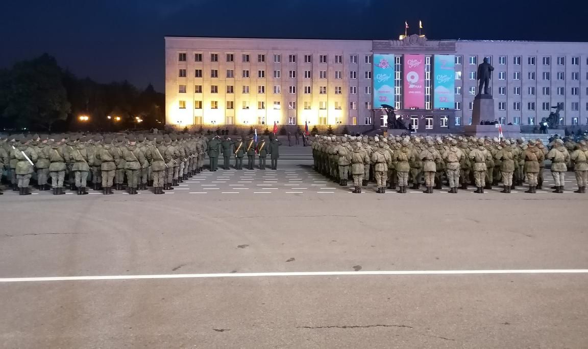 В Ставрополе прошла первая репетиция военного парада к 9 мая