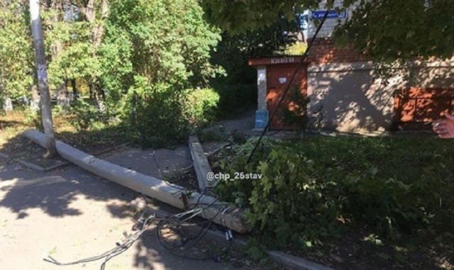 В Ставрополе упавшее дерево повредило припаркованные рядом автомобили В Ставрополе упавшее дерево повредило припаркованные рядом автомобили