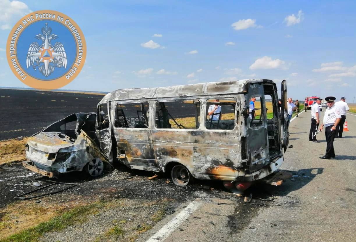Число погибших в ДТП с маршруткой на Ставрополье возросло до восьми