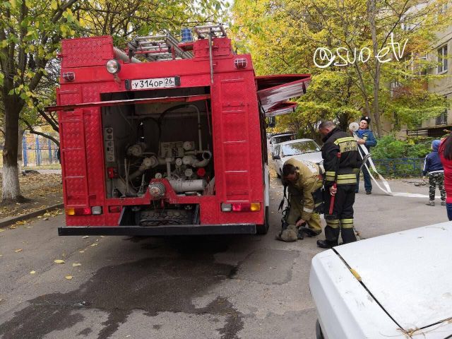 В Ставрополе в многоквартирном доме произошёл пожар В Ставрополе в многоквартирном доме произошёл пожар