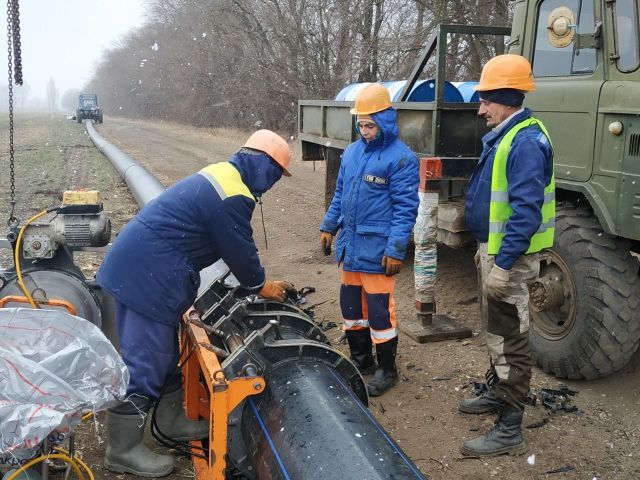 Магистральный водовод капитально ремонтируют в Кочубеевском районе Магистральный водовод капитально ремонтируют в Кочубеевском районе