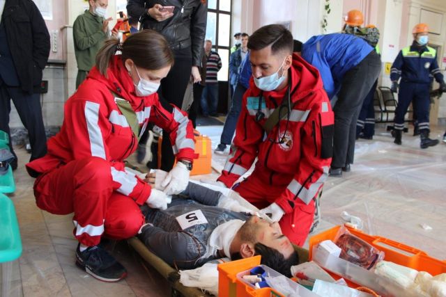 На ж/д вокзале Ставрополя прошёл заключительный этап соревнований реаниматологов На ж/д вокзале Ставрополя прошёл заключительный этап соревнований реаниматологов