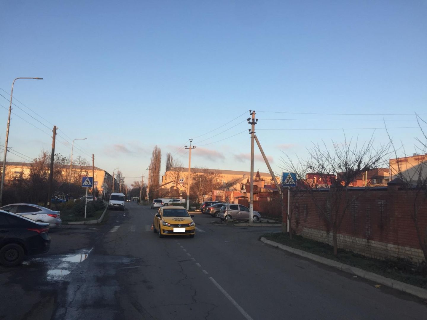 В Изобильном водитель такси сбил ребёнка на пешеходном переходе