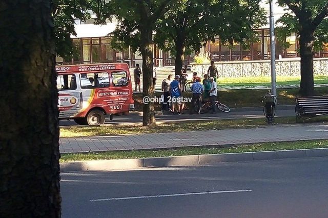 В Ставрополе маршрутка сбила велосипедиста В Ставрополе маршрутка сбила велосипедиста