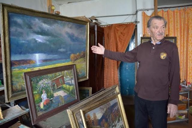 Художник-фронтовик Владимир Шегедин передал свои работы в дар Ставрополю Художник-фронтовик Владимир Шегедин передал свои работы в дар Ставрополю