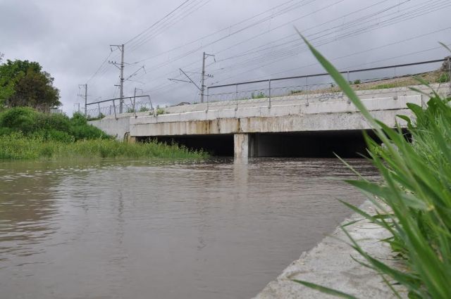 Из-за сильных дождей поднялся уровень воды в реке Бугунта в черте Ессентуков Из-за сильных дождей поднялся уровень воды в реке Бугунта в черте Ессентуков