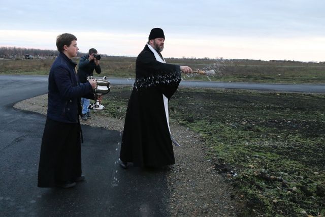 Новое Крестовоздвиженское кладбище освятили Новое Крестовоздвиженское кладбище освятили