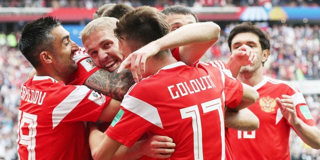 5:0 - фееричная победа сборной России в матче с Саудовской Аравией 5:0 - фееричная победа сборной России в матче с Саудовской Аравией
