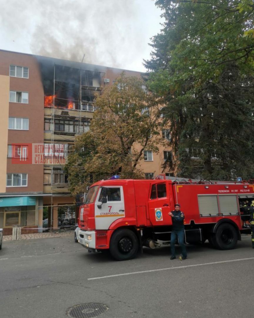 В Ставрополе в квартире на проспекте Октябрьской Революции потушили пожар
