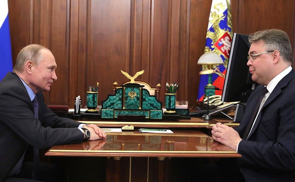 Губернатор Ставрополья отчитался президенту РФ о социально-экономическом развитии региона Губернатор Ставрополья отчитался президенту РФ о социально-экономическом развитии региона