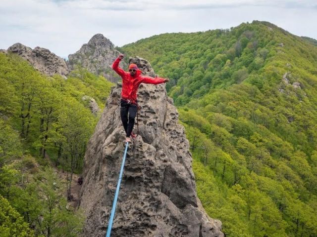 Рекорд России по хайлайну установлен в Кисловодске Рекорд России по хайлайну установлен в Кисловодске