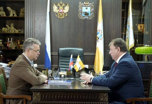 В Ставрополе прошла рабочая встреча Владимира Владимирова с председателем аграрного комитета Госдумы РФ В Ставрополе прошла рабочая встреча Владимира Владимирова с председателем аграрного комитета Госдумы РФ