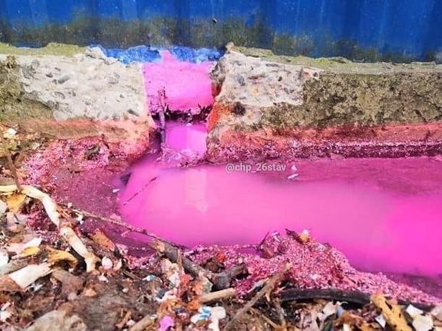 В селе Татарка розовая жидкость загрязнила почву фосфат-ионами В селе Татарка розовая жидкость загрязнила почву фосфат-ионами