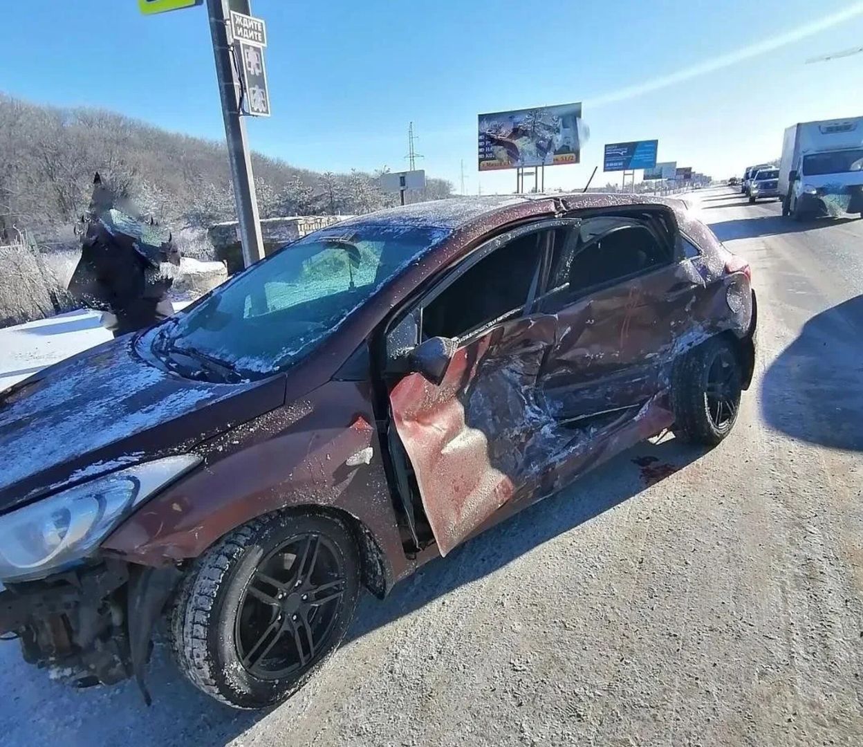 Женщину с ребенком госпитализировали после ДТП в Ставрополе