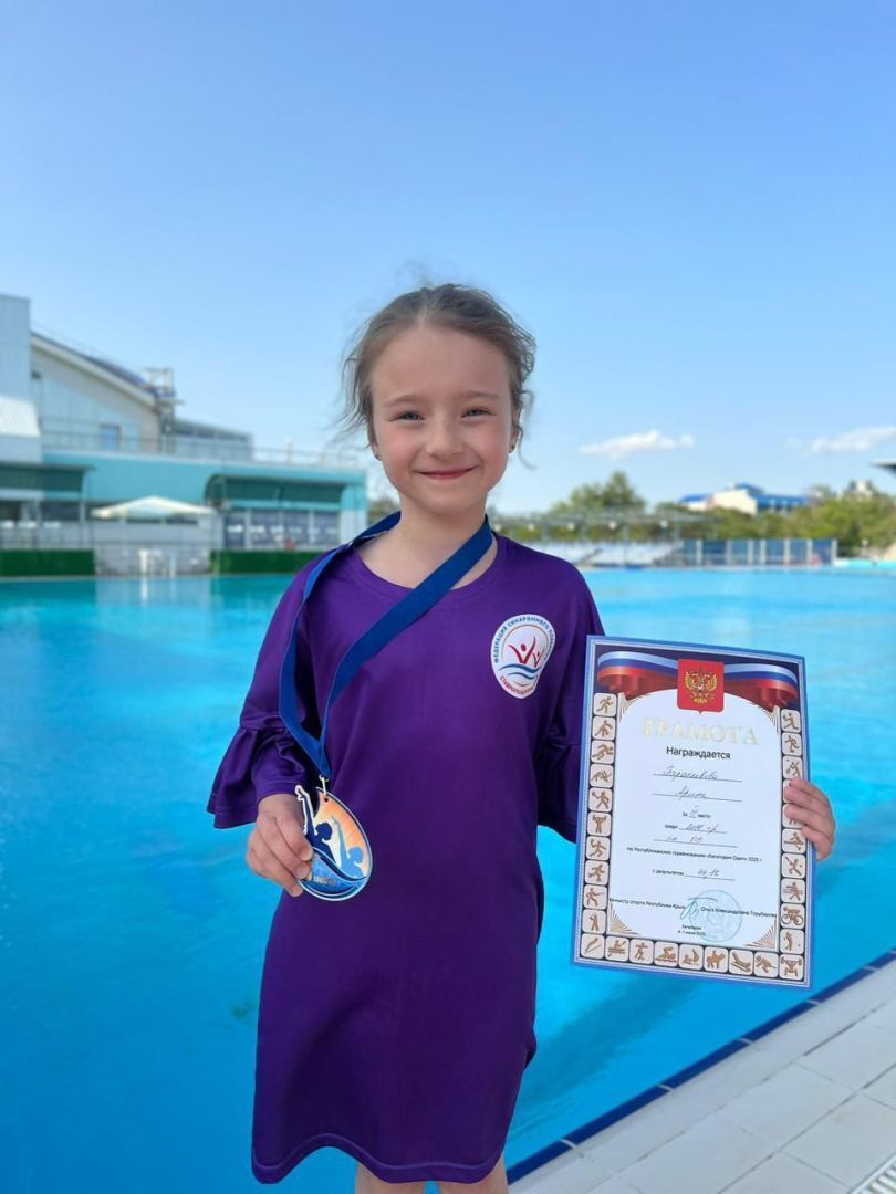 Семилетняя ставропольчанка победила на первенстве ЮФО по синхронному плаванию