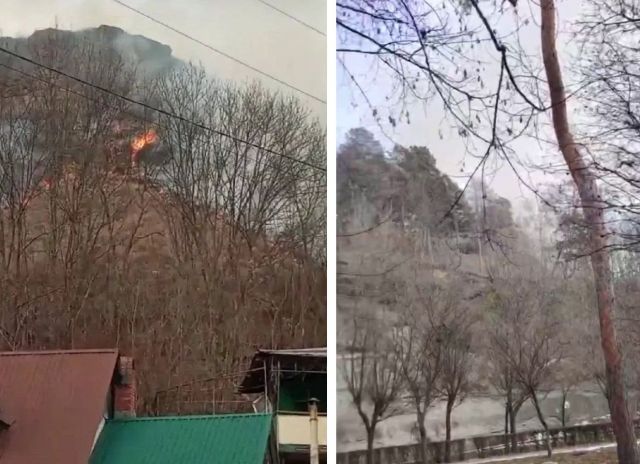 В Кисловодске потушили пожар в нацпарке