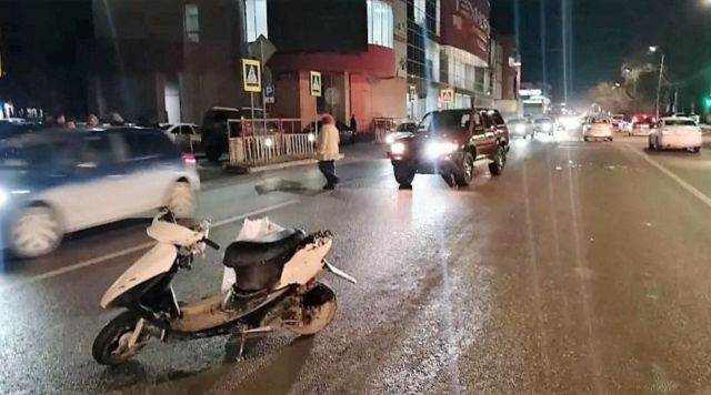 Скутерист-бесправник учинил ДТП в Пятигорске