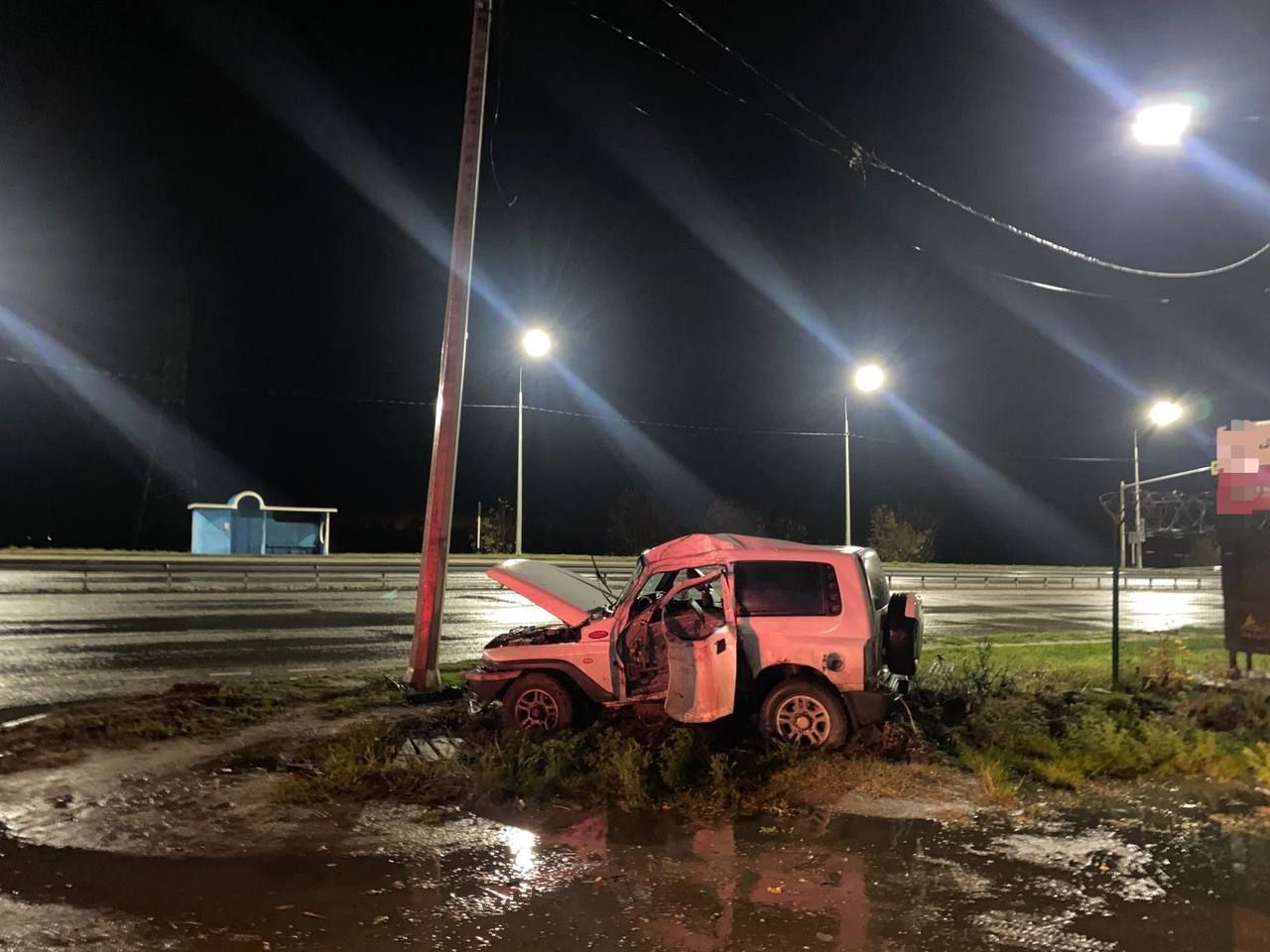 Водитель скончался после ночной аварии в Ставрополе