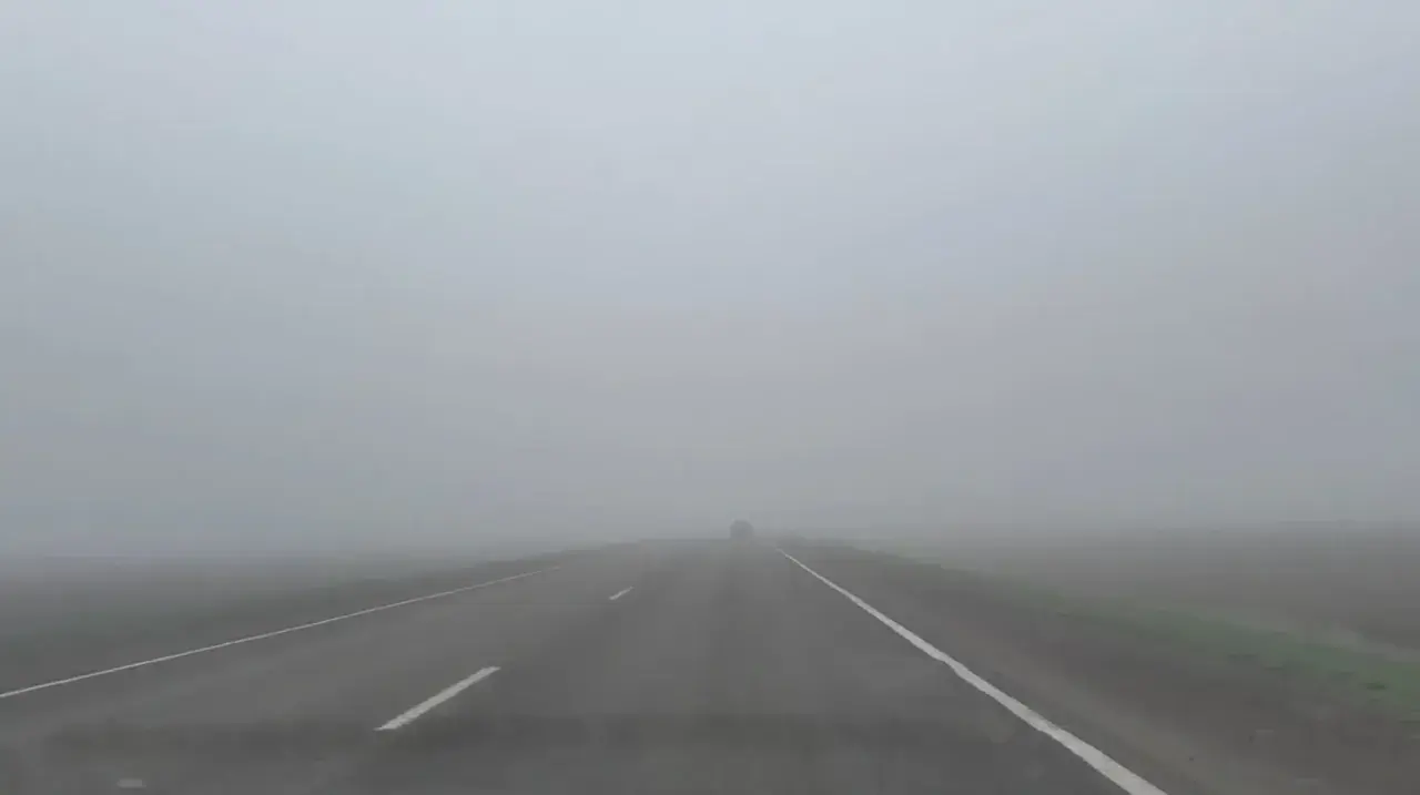 Туман ограничивает видимость на дорогах Ставрополья