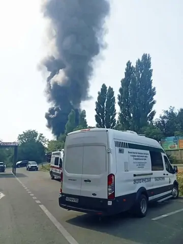Пробы воздуха взяли в хуторе Вязники из-за горения промышленного объекта