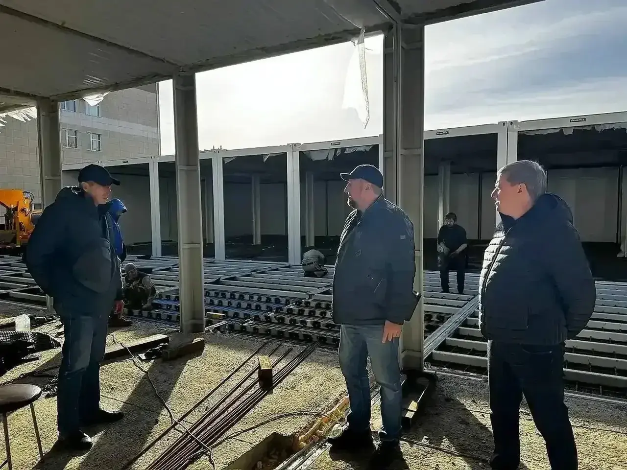 В Ставрополе продолжается строительство нового модуля приёмного отделения больницы скорой медицинской помощи