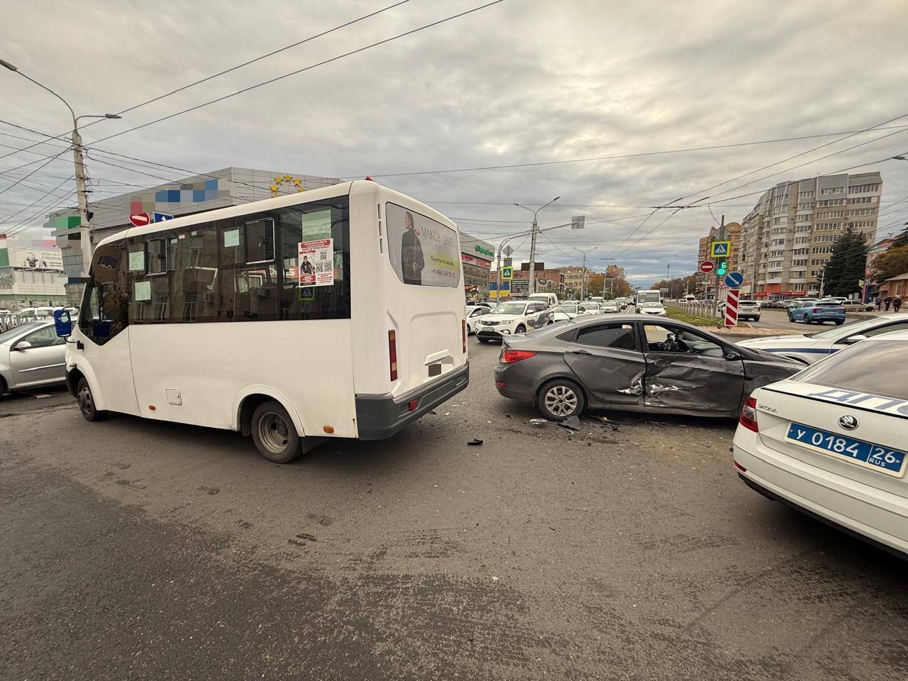 Молодой водитель с 20 нарушениями ПДД устроил ДТП с маршруткой в Ставрополе