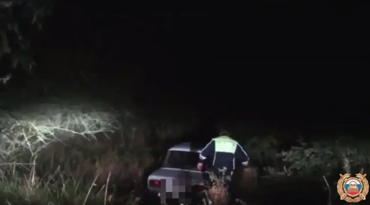 На Ставрополье пьяный водитель пытался убежать от автоинспекторов