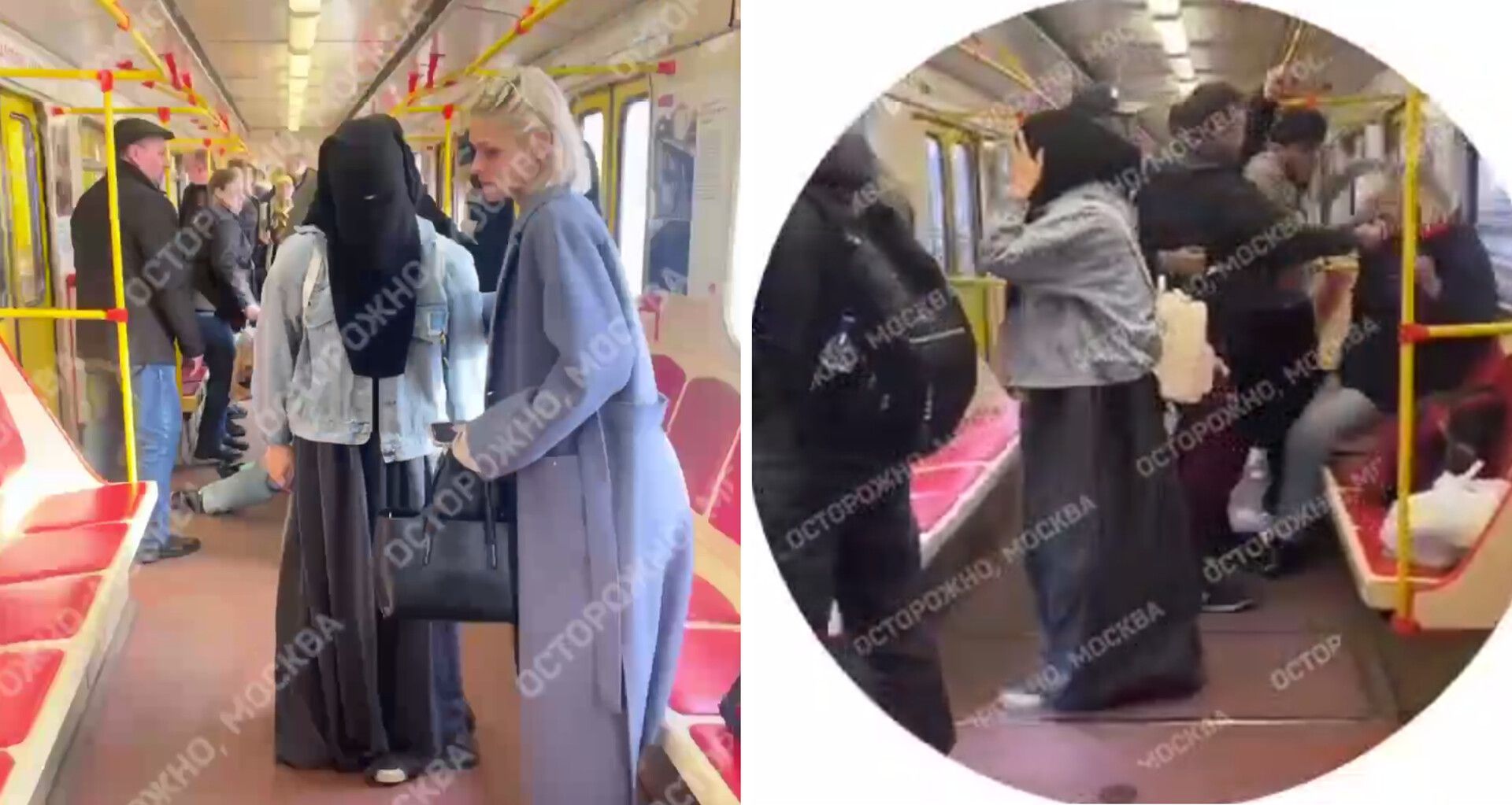 Конфликт из-за никаба произошел в метро