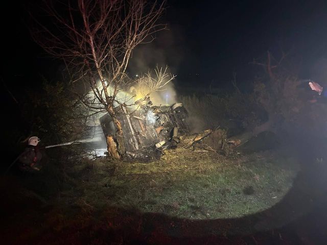 На Ставрополье водитель погиб в горящем автомобиле