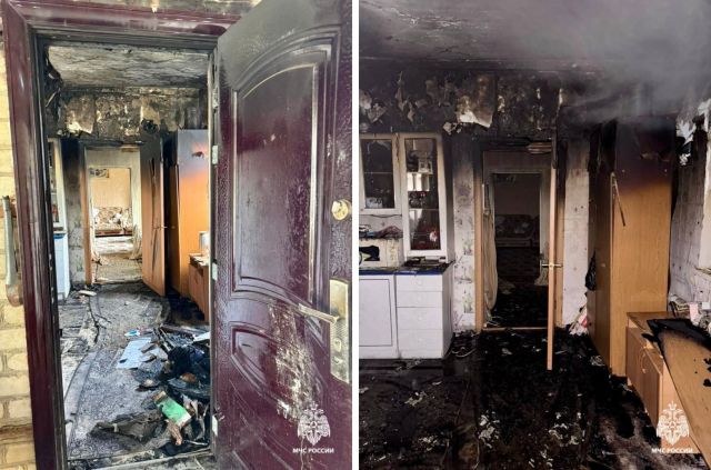 Женщина получила ожоги при пожаре на Ставрополье
