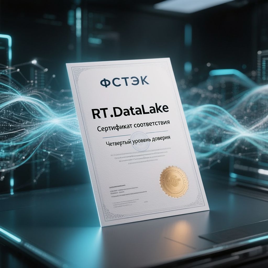 RT.DataLake получил сертификат ФСТЭК четвертого уровня доверия