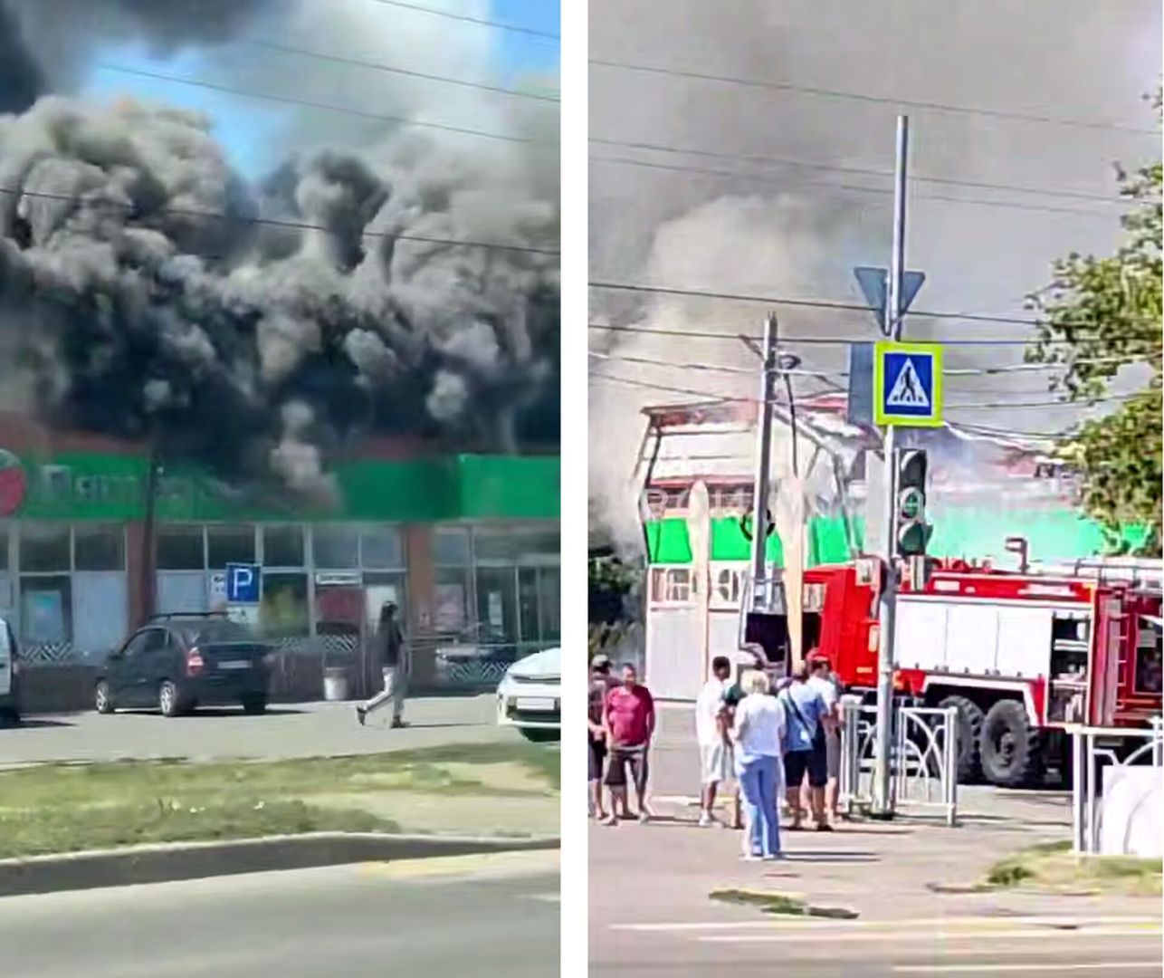 В Михайловске горит торговый центр