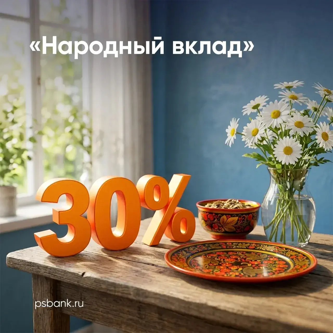 ПСБ запустил «Народный вклад» со ставкой 30% годовых