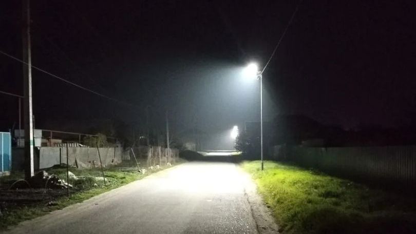 В Георгиевском округе осветили девять улиц станицы Незлобной