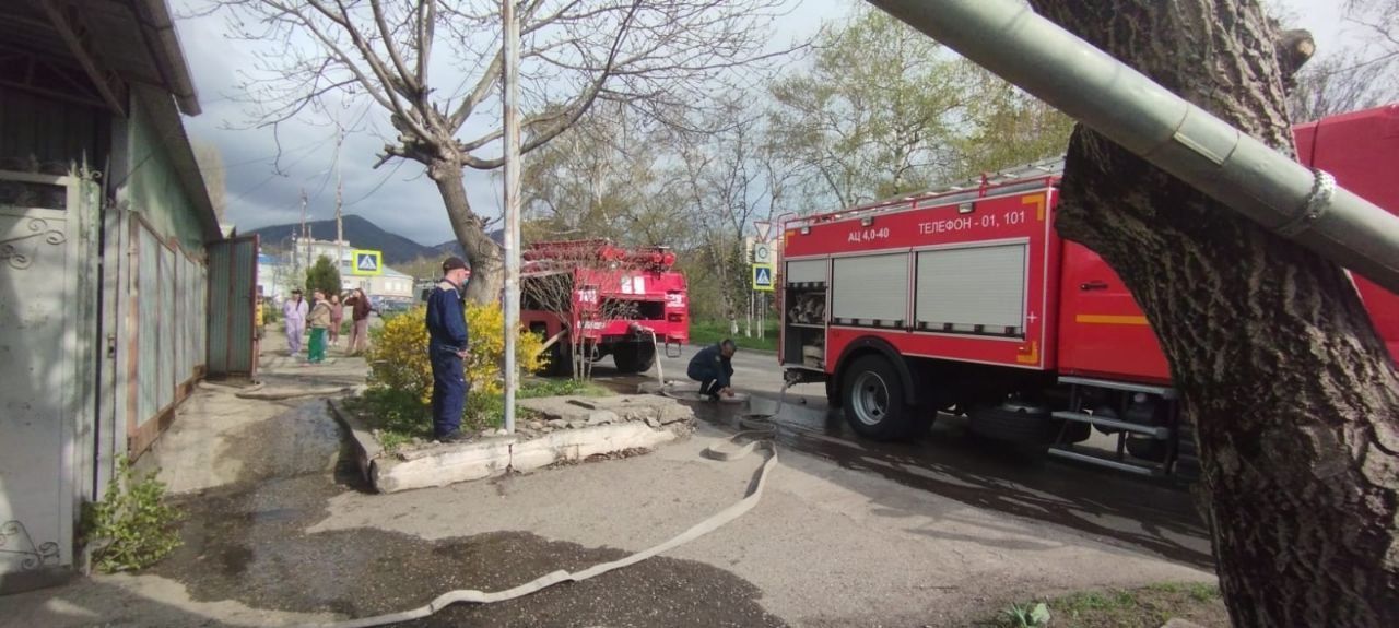 Частный дом загорелся в Лермонтове