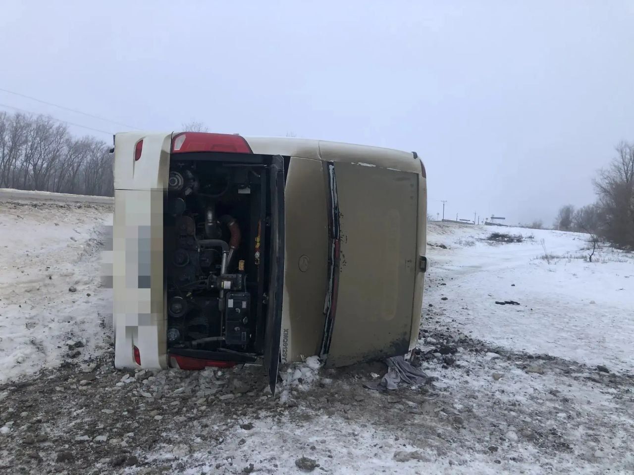 Автобус опрокинулся на Ставрополье, есть пострадавшие