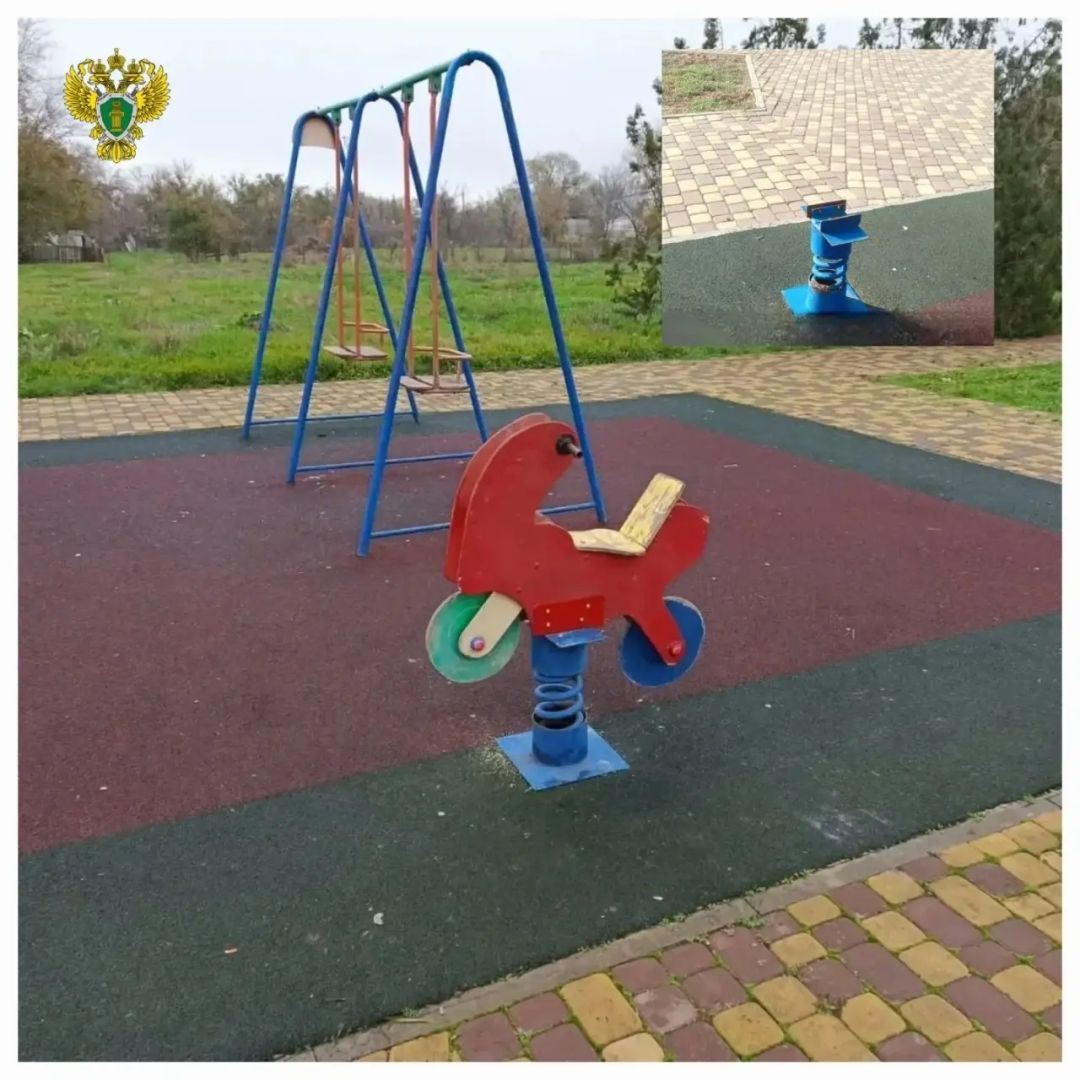 Детскую площадку обезопасили в Ипатовском округе