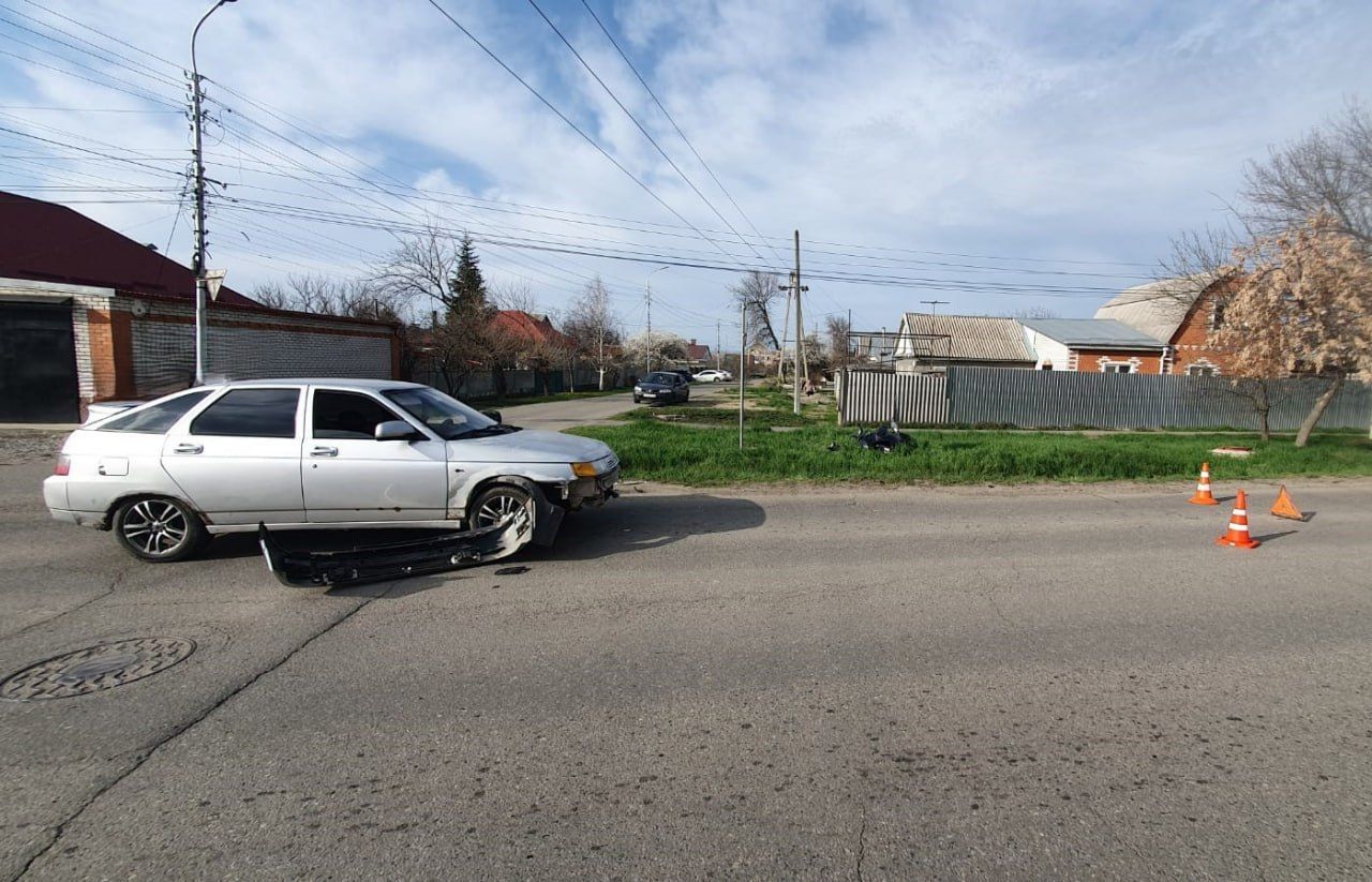 Мотоциклист пострадал в аварии в Невинномысске