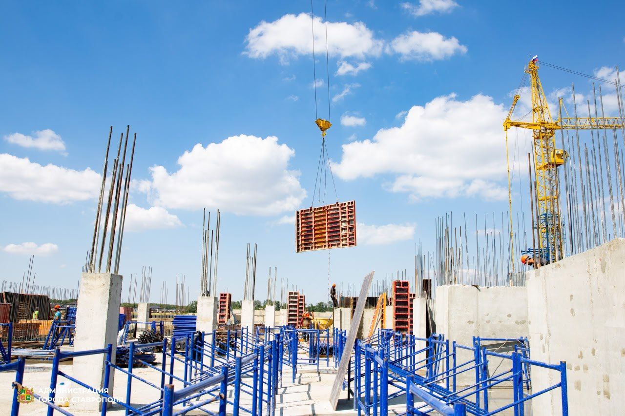 Школу на 1550 мест возводят на юге Ставрополя