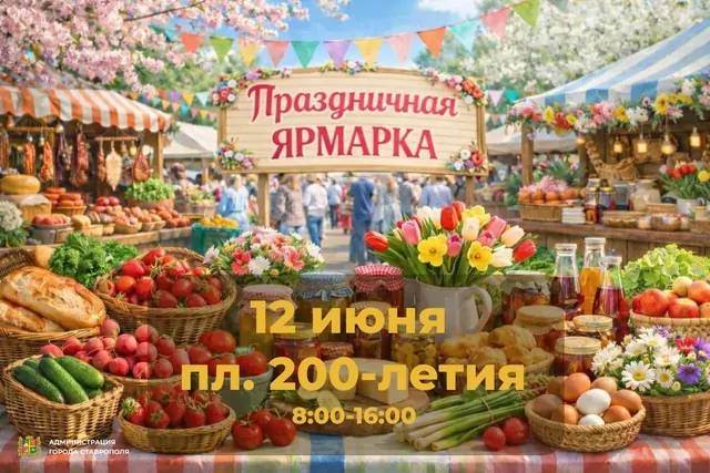 Праздничная сельхозярмарка пройдет в День России в Ставрополе