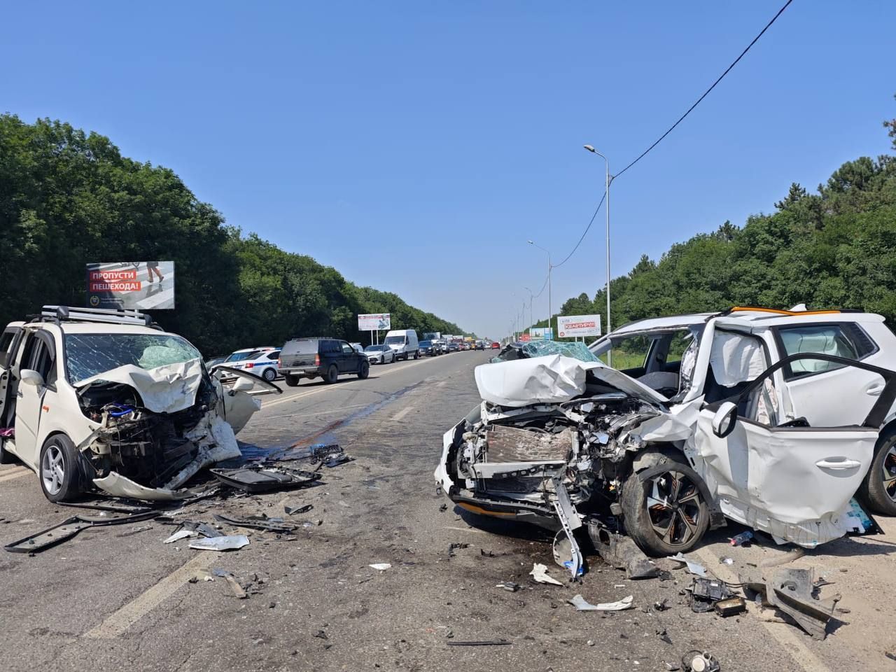 Лобовое ДТП в Пятигорске унесло жизнь женщины