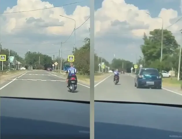 На Ставрополье полицейским пришлось догонять детей на мопеде