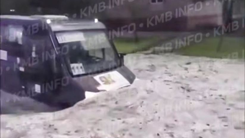 Георгиевск затопило из-за сильного ливня