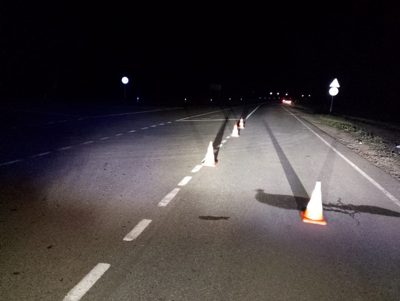 Водитель сбил пешехода на ночной трассе Ставрополья