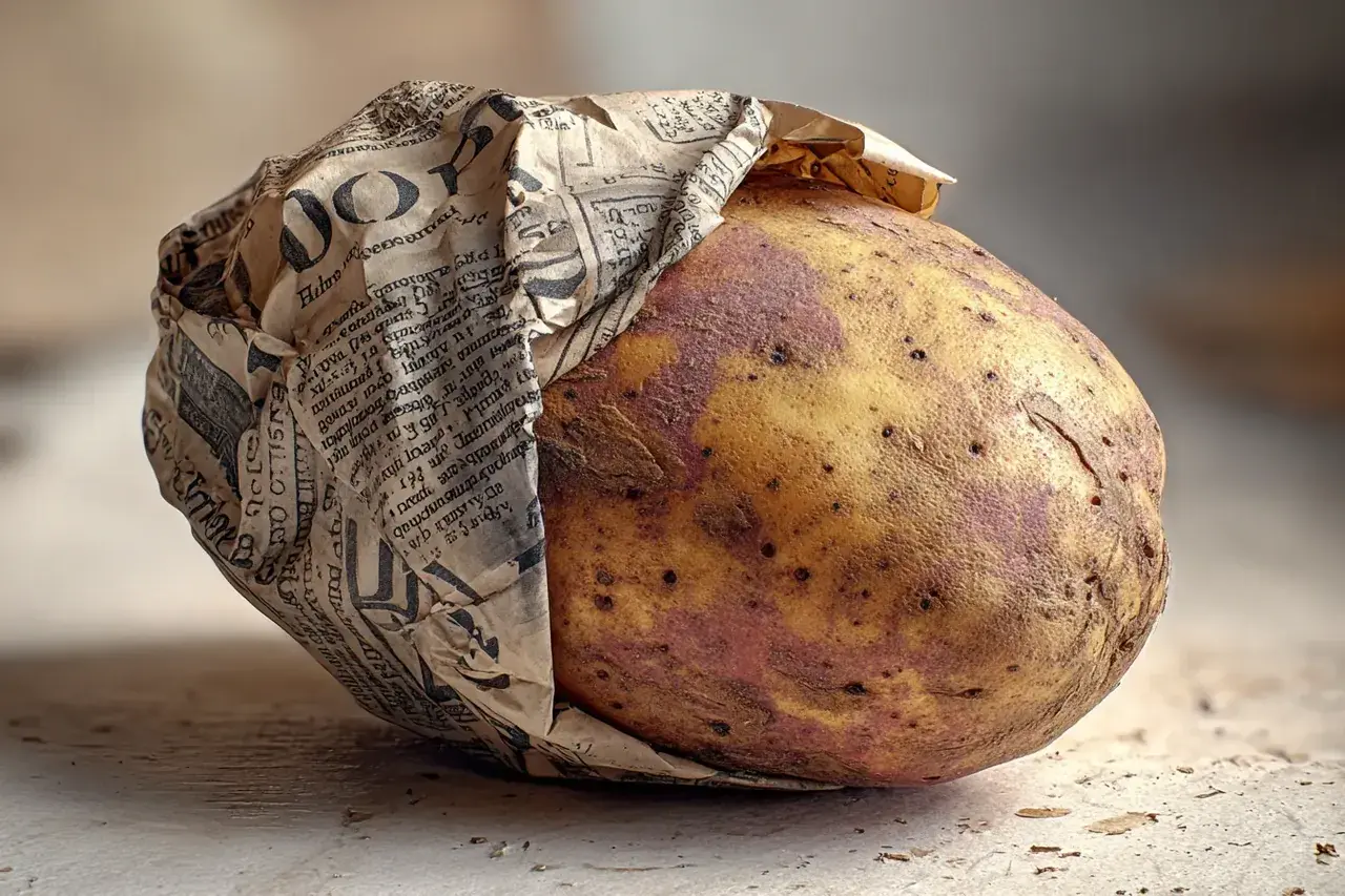 Храню картошку по методу деда: просто заворачиваю в газету — не прорастает до мая, не гниёт