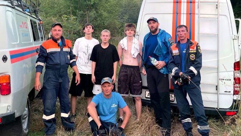 Туристы застряли на горе Развалка в Железноводске