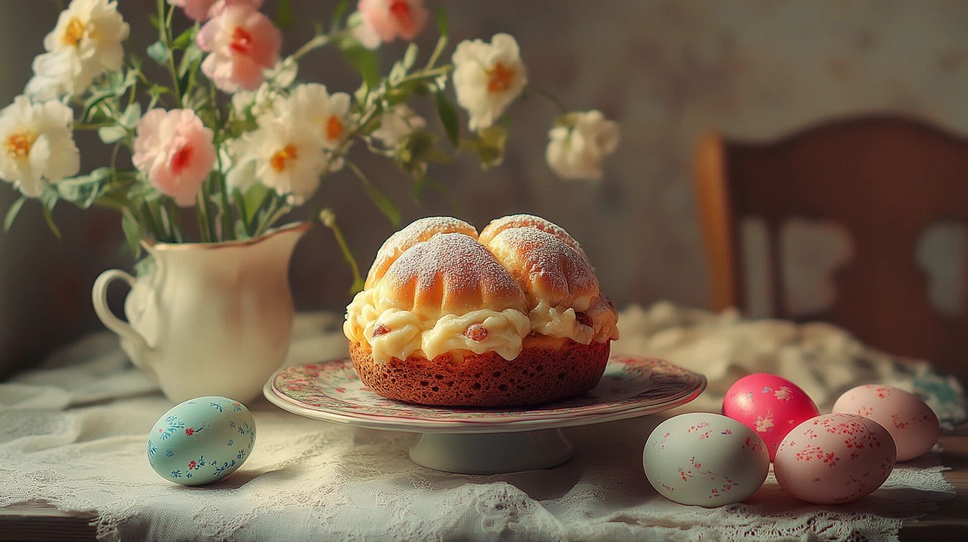 Пасхальные куличи из дубайского шоколада — зачем их присыпают золотыми хлопьями