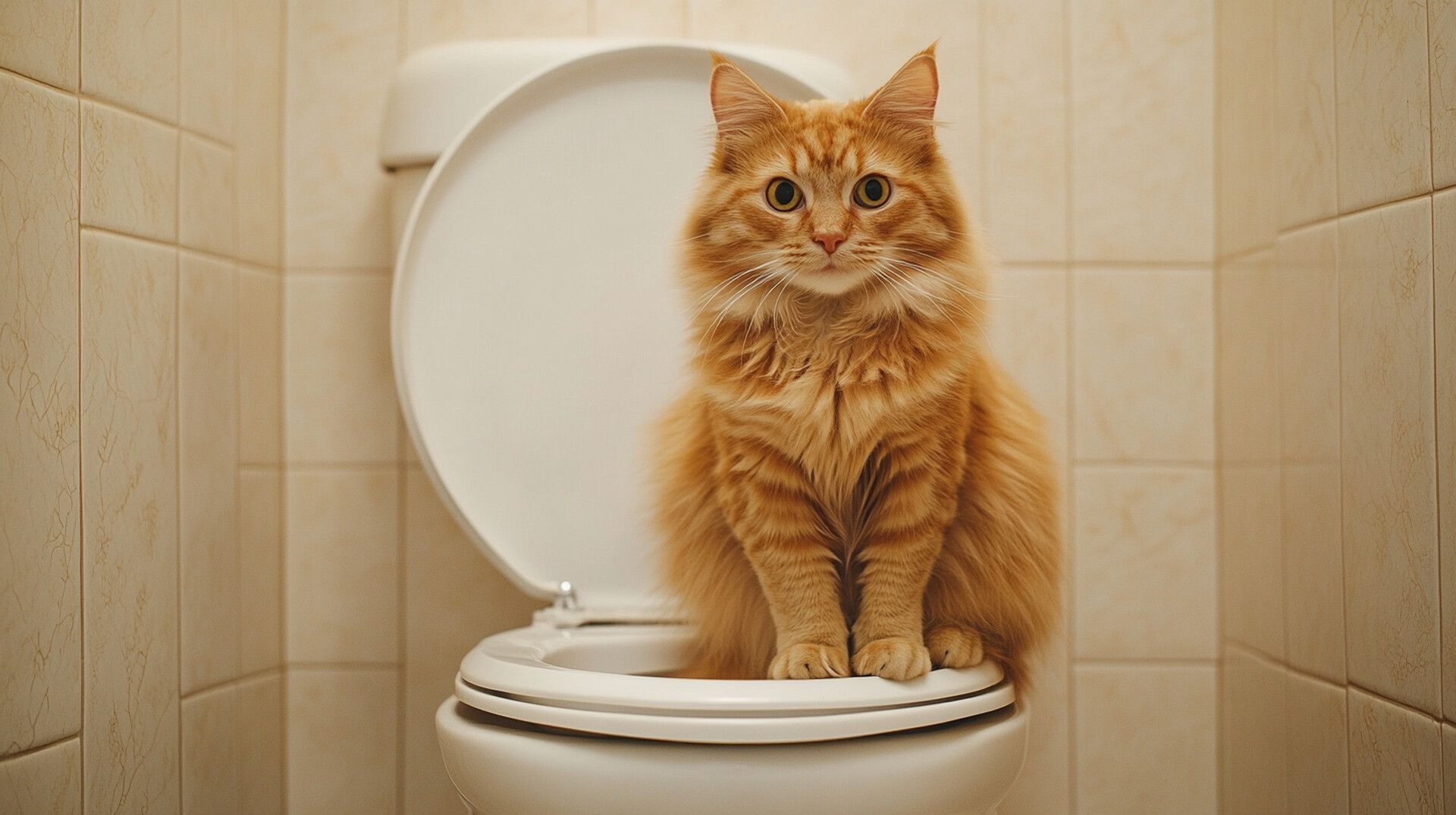 Приучили кота ходить на унитаз — забыли про запах и выкинули лоток