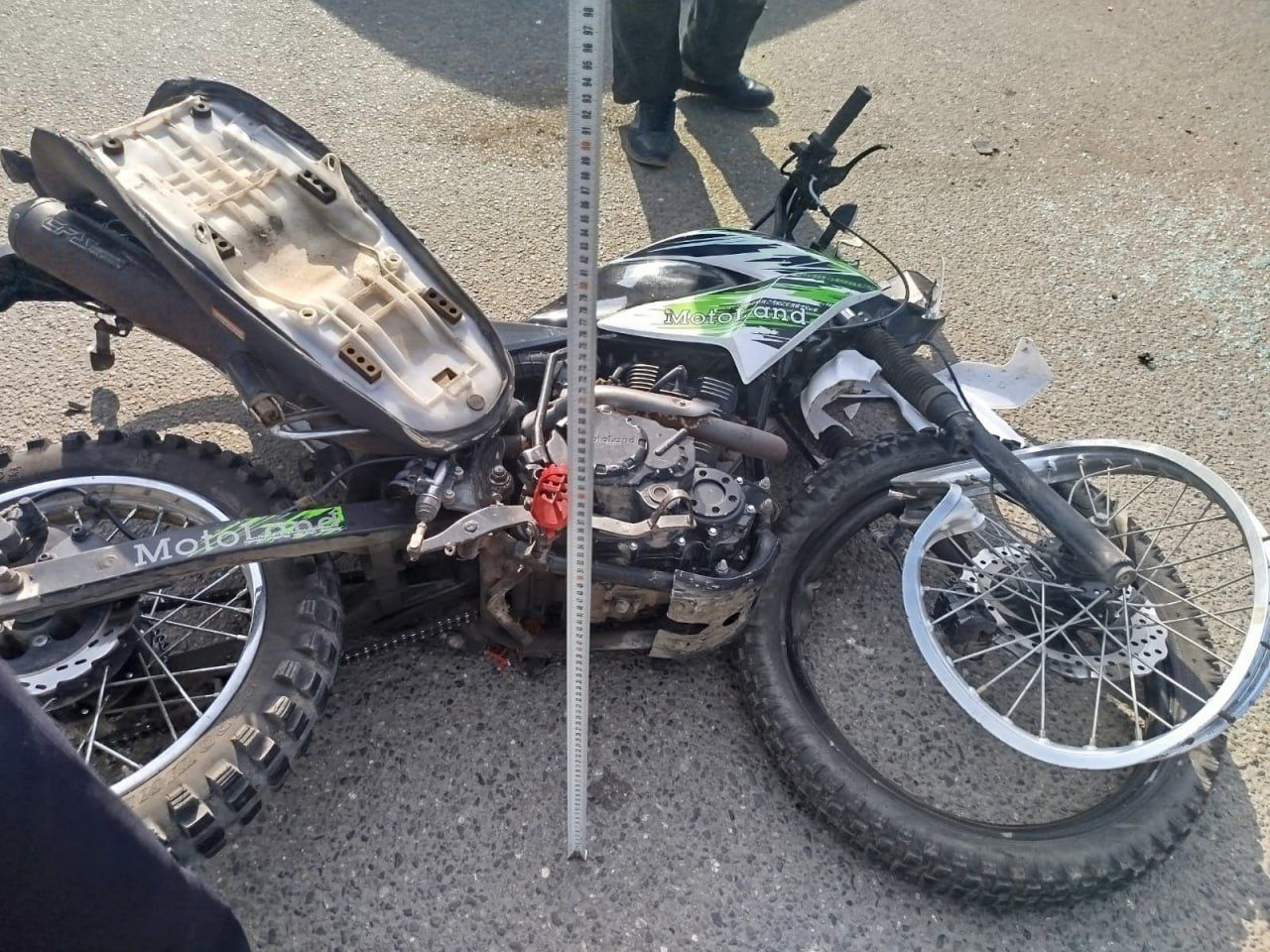 16-летний мотоциклист попал в больницу после аварии