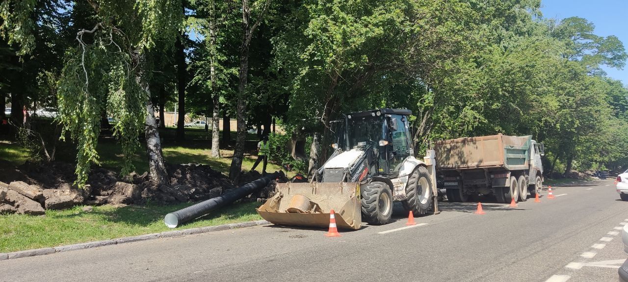 Ливневку меняют в историческом центре Ставрополя